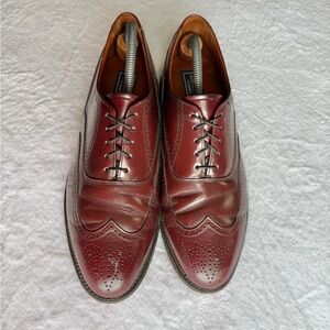 Bostonian Classics Men Brown Leather Wingtip Oxfords 10 D/B